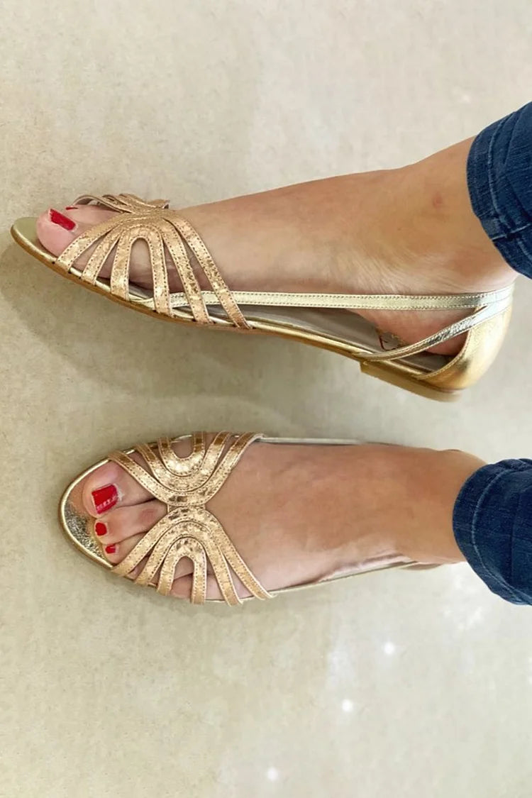 Eleonora - Golden Summer Glow Sandals