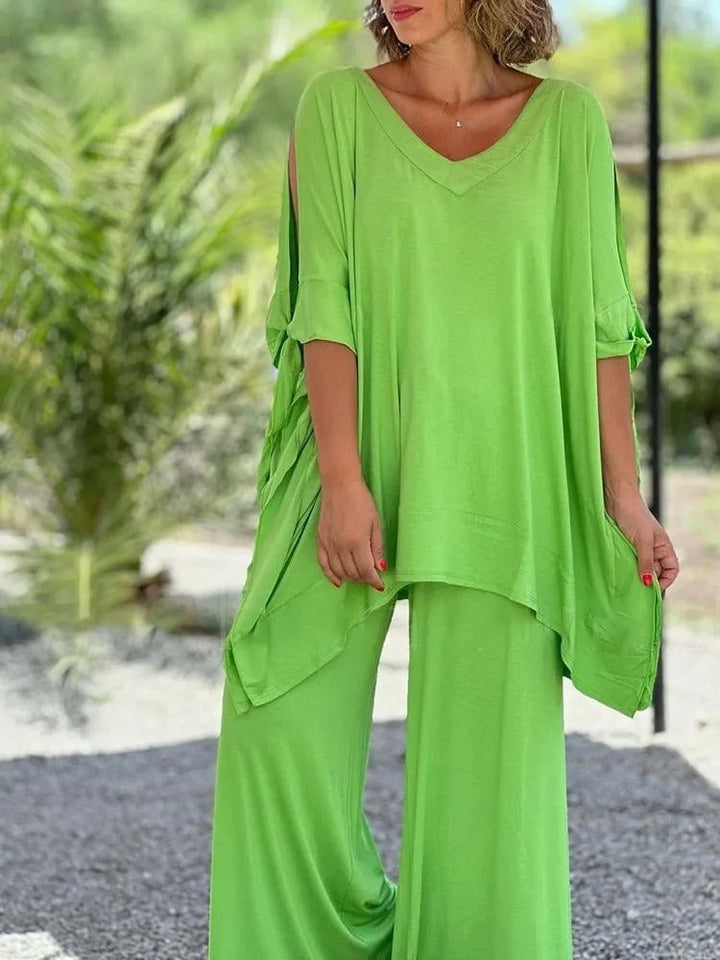 Ursula™ | Open Shoulder Tunic Set and Pants