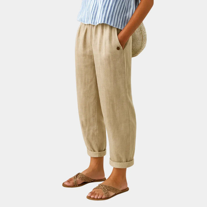 Florence - Linen Effect Pants