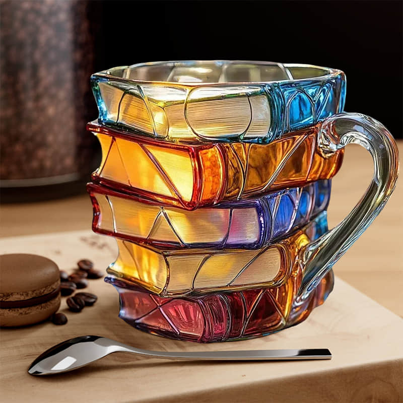 3D Reading Happiness Mug – Handmade Original