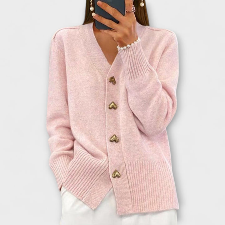 Marij – Vintage Style V-Neck Sweater for Women