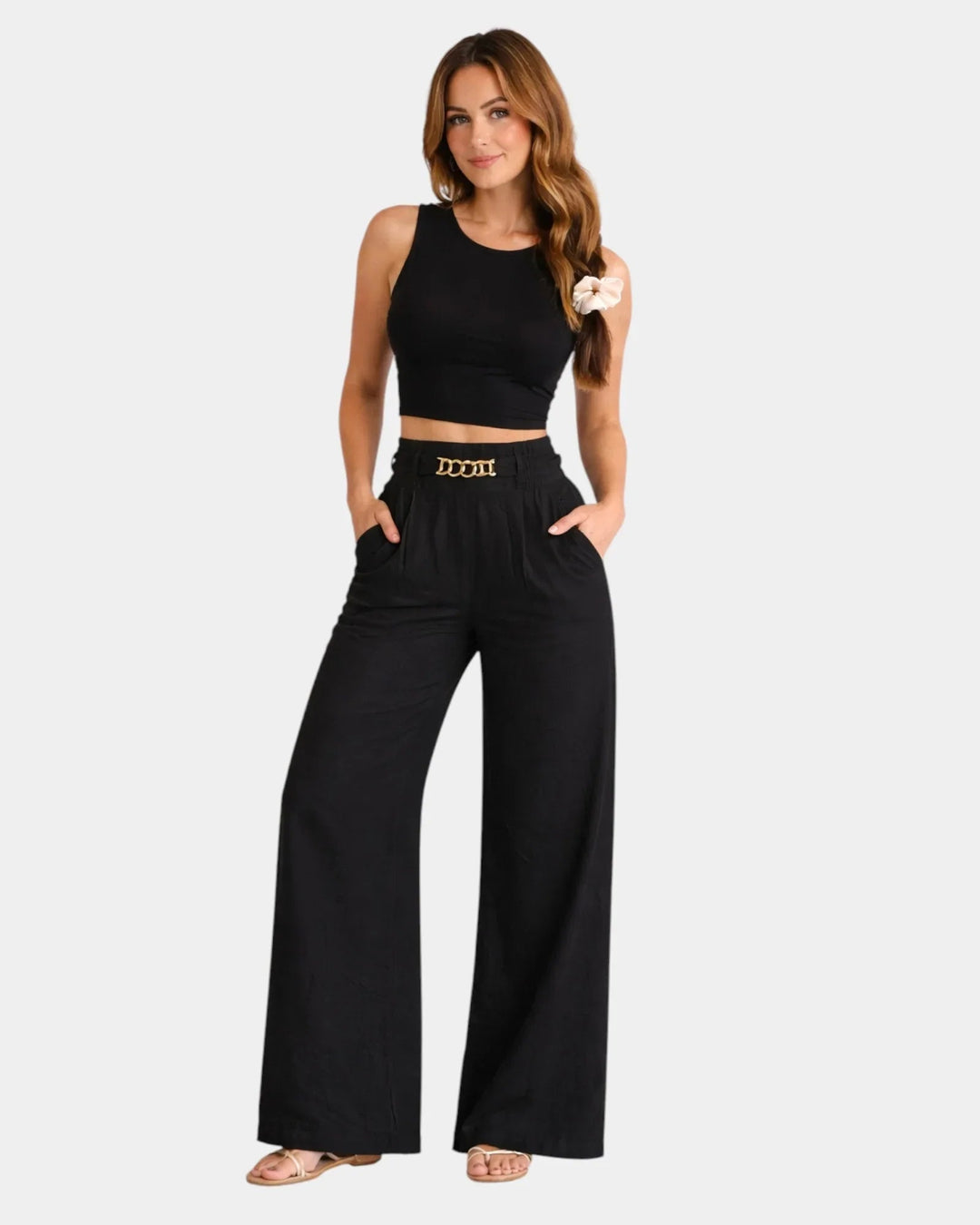 Audrey - Stylish Wide Leg Pants