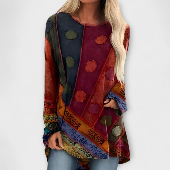 Stylish Women's Blouse with Ethical Print