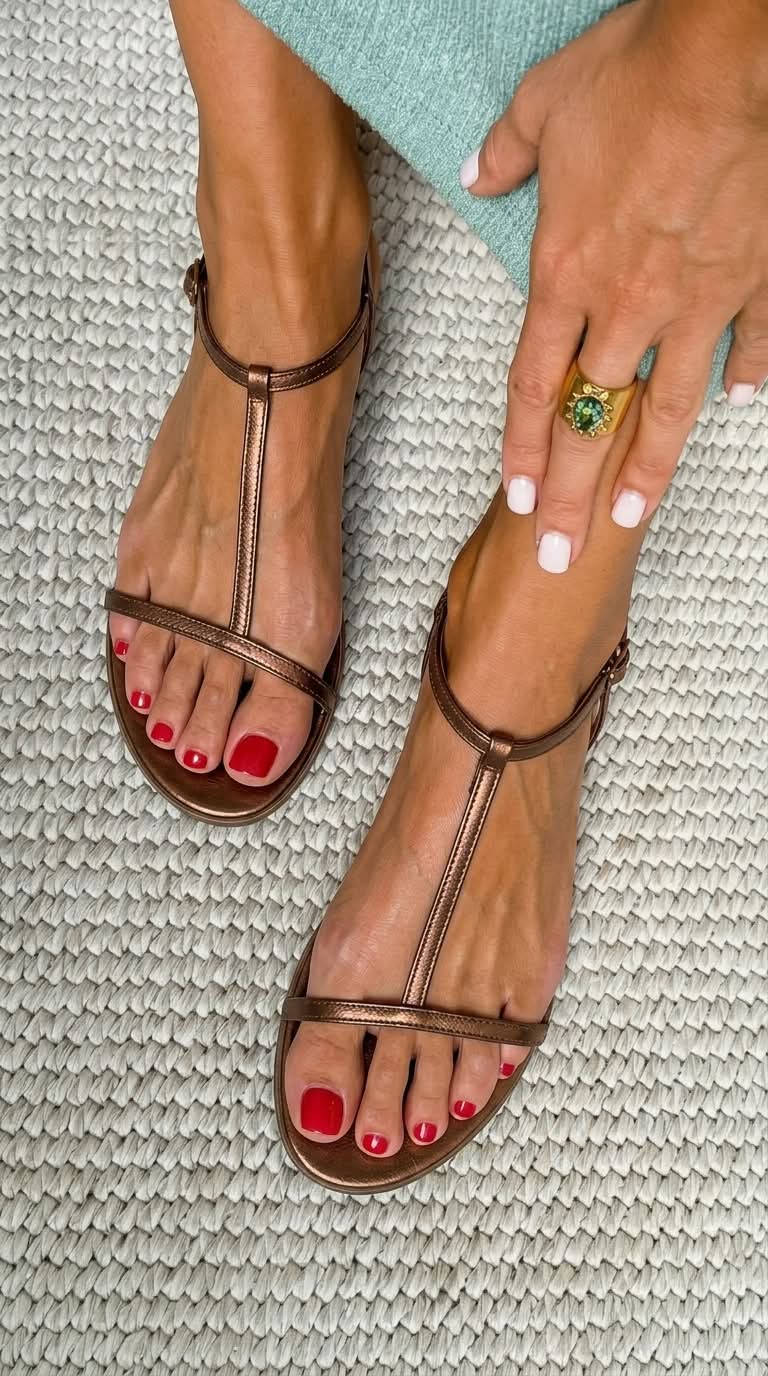 Rosalba - Golden Spring Sandals
