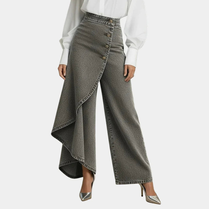 Martina - High-Waisted Wide-Leg Jeans