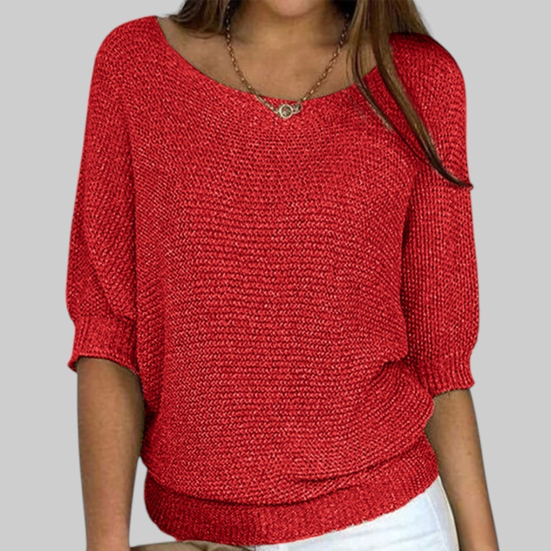 Luigia - Stylish Cable Knit Sweater