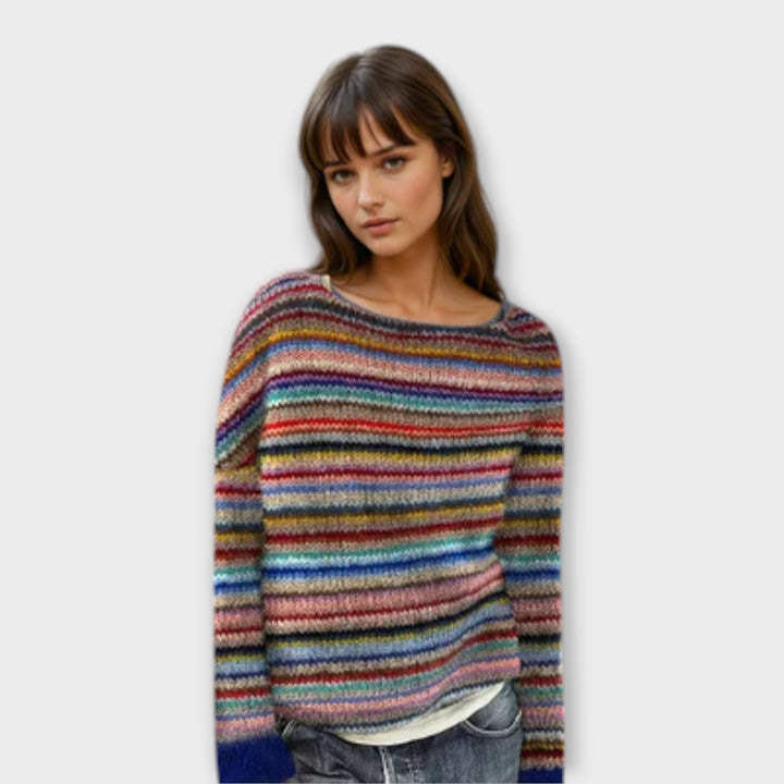 Manonin - Stylish and Comfortable Striped Sweater