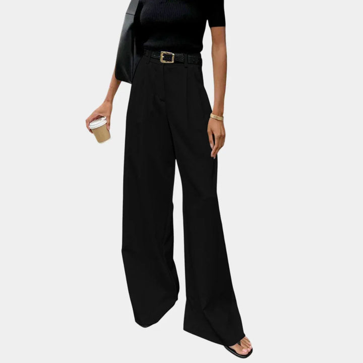 Flore - Wide-Leg Pants Without Belt