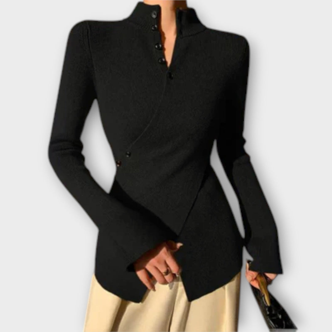 Michiko – Stylish Slim-Fitting Knit Top