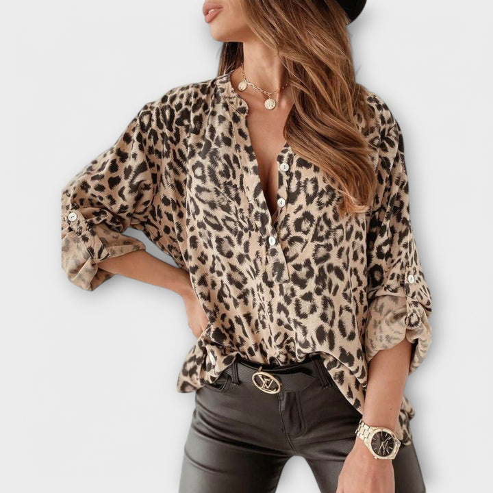 Stylish Leopard Print Shirt