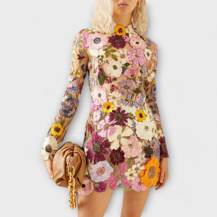 Dolores | Ruffled Floral Pattern Dress