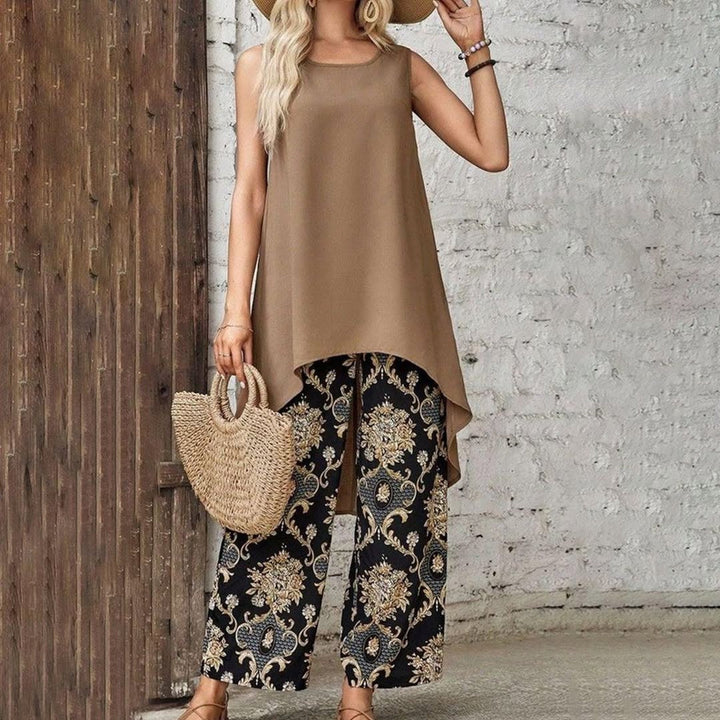 Transit™ | Boho Tunic Set and Wide-Leg Pants