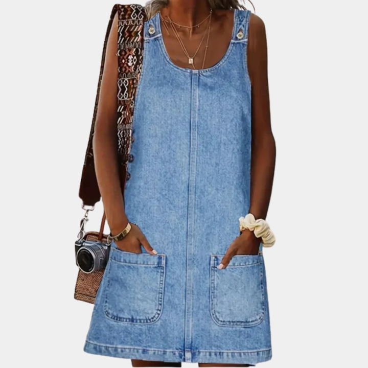 Saylor | Relaxed Denim-Style Dress