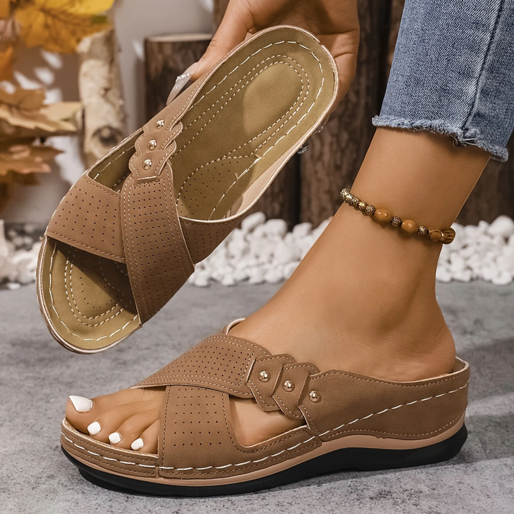 Estelle - Orthopedic Wedge Sandals