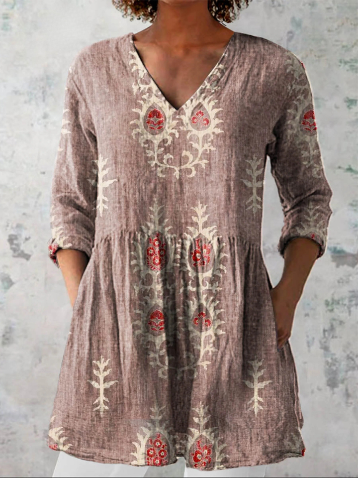 Blair | Long Blouse with a Striking Pattern