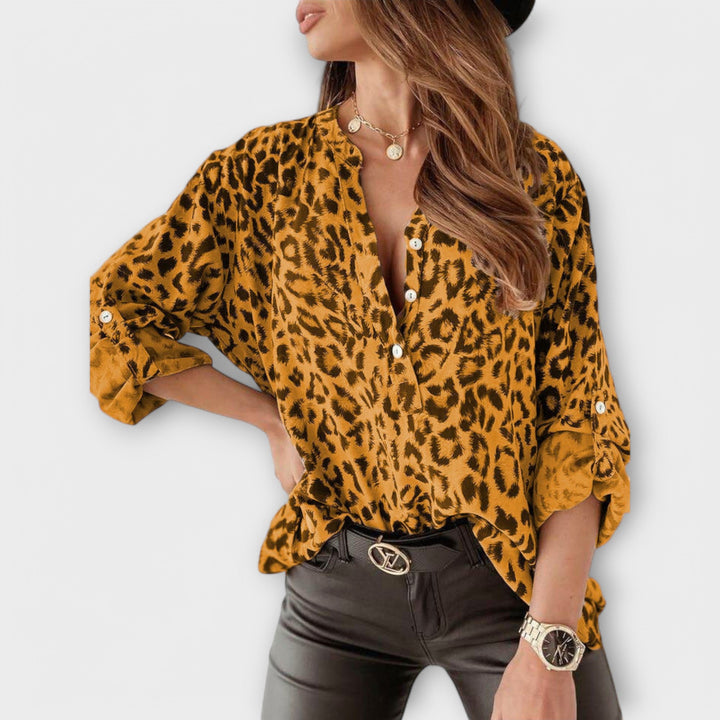 Stylish Leopard Print Shirt