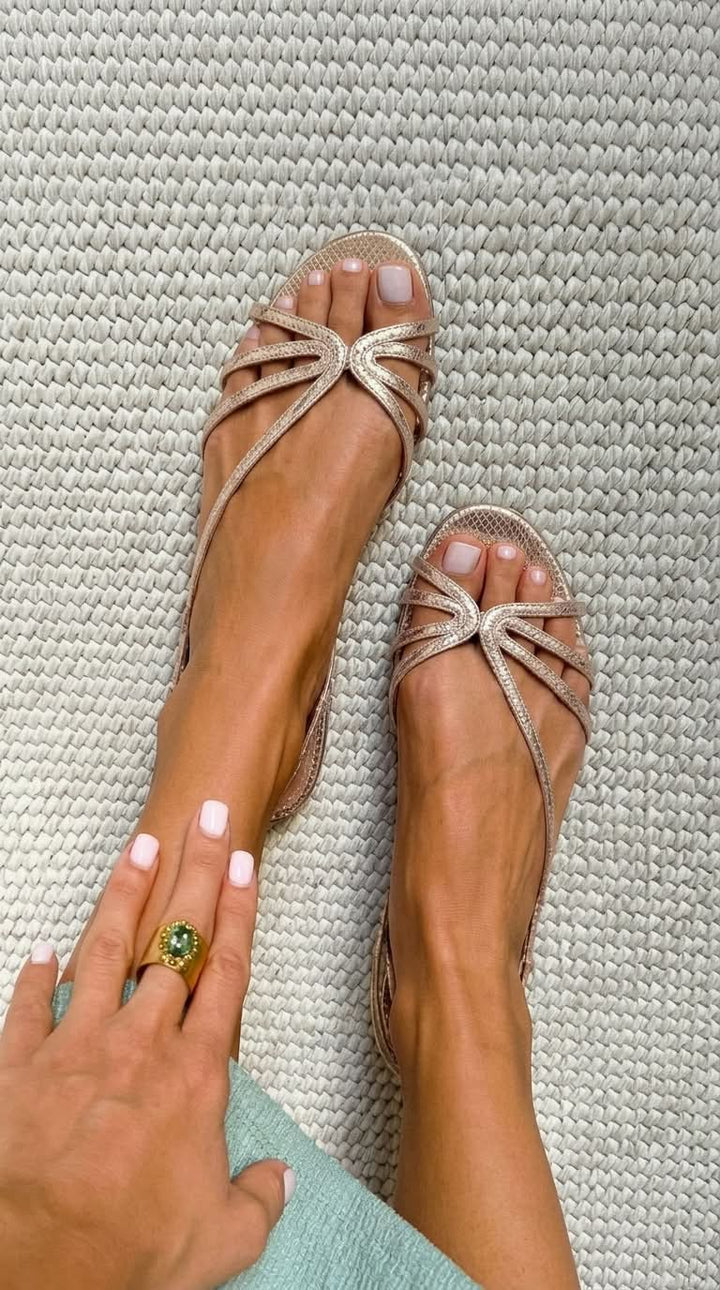 Ginevra - Golden Summer Elegance Sandals