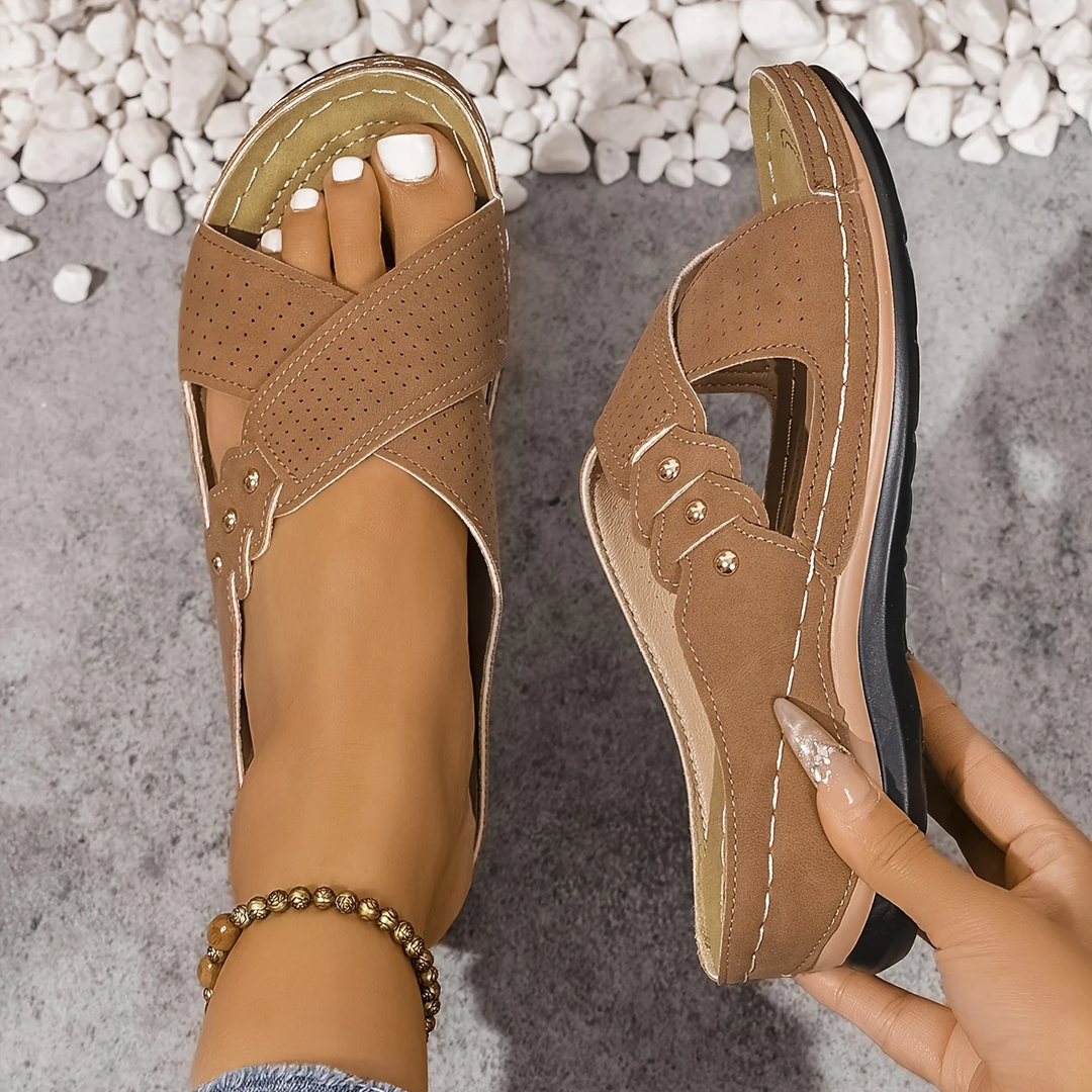 Estelle - Orthopedic Wedge Sandals