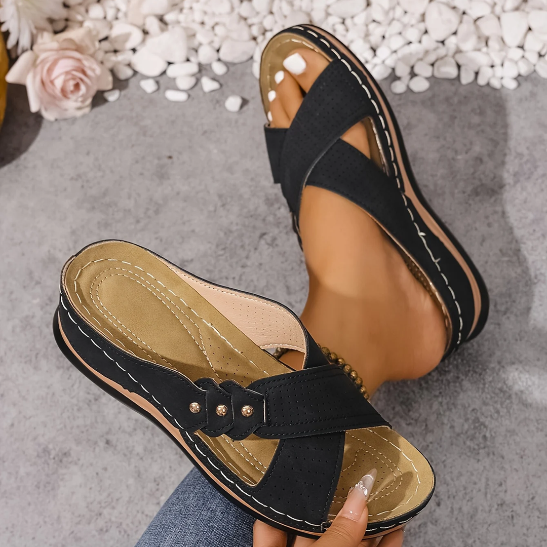 Estelle - Orthopedic Wedge Sandals
