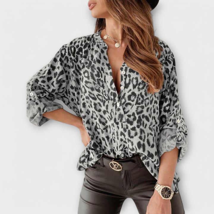 Stylish Leopard Print Shirt