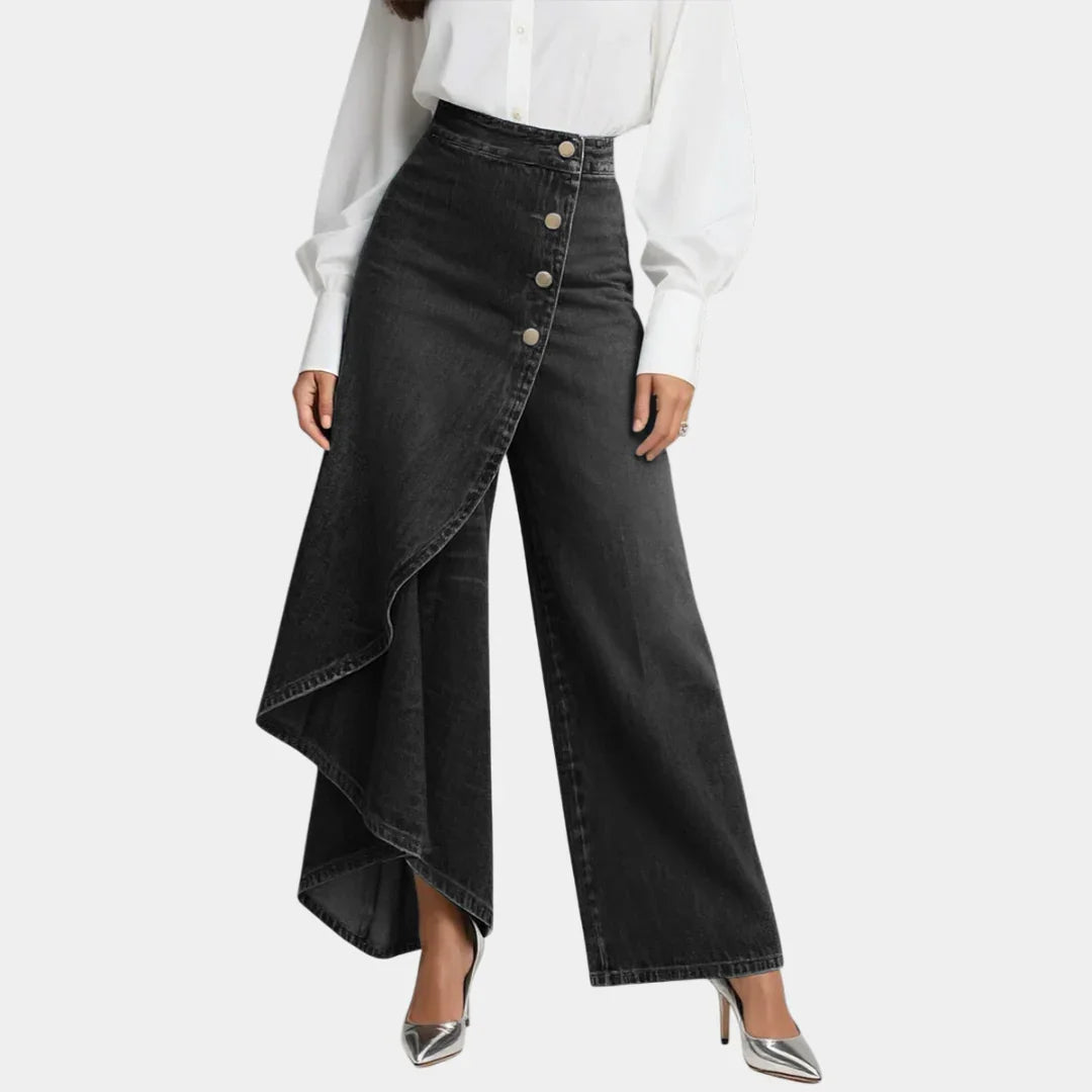 Martina - High-Waisted Wide-Leg Jeans