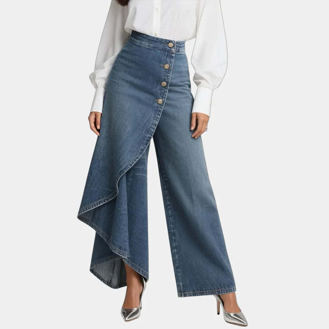 Martina - High-Waisted Wide-Leg Jeans