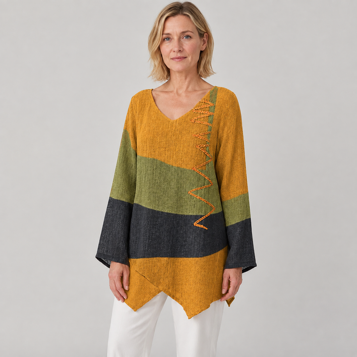 Chloe – Creative V-neck Tunic