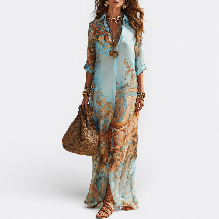 Sini - Mediterranean Shirt Dress