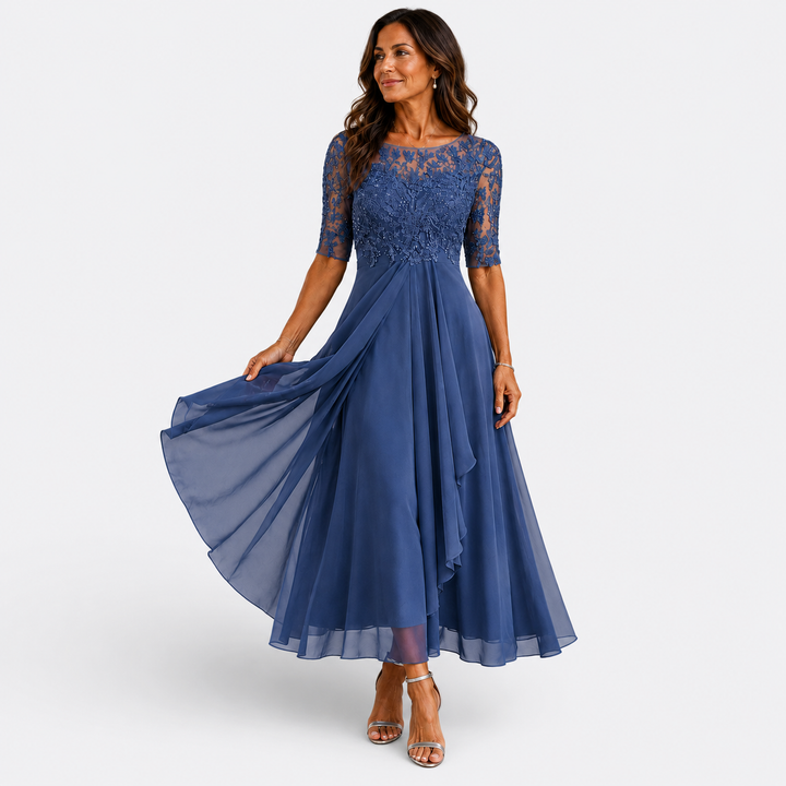 Maria – Lace and Chiffon Dress