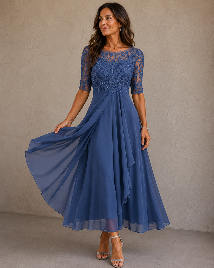 Maria – Lace and Chiffon Dress