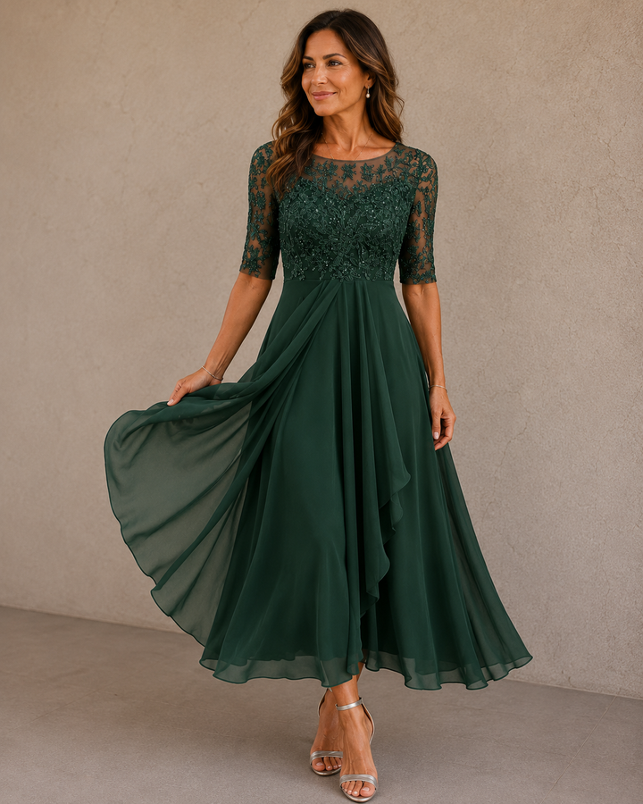 Maria – Lace and Chiffon Dress