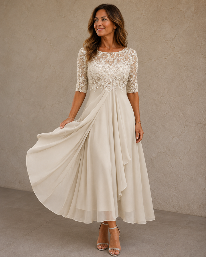 Maria – Lace and Chiffon Dress