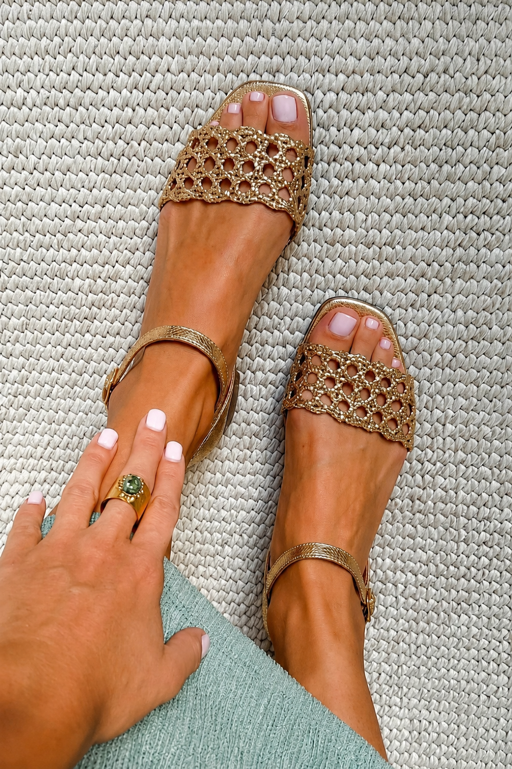 Aurora - Golden Summer Charm Sandals