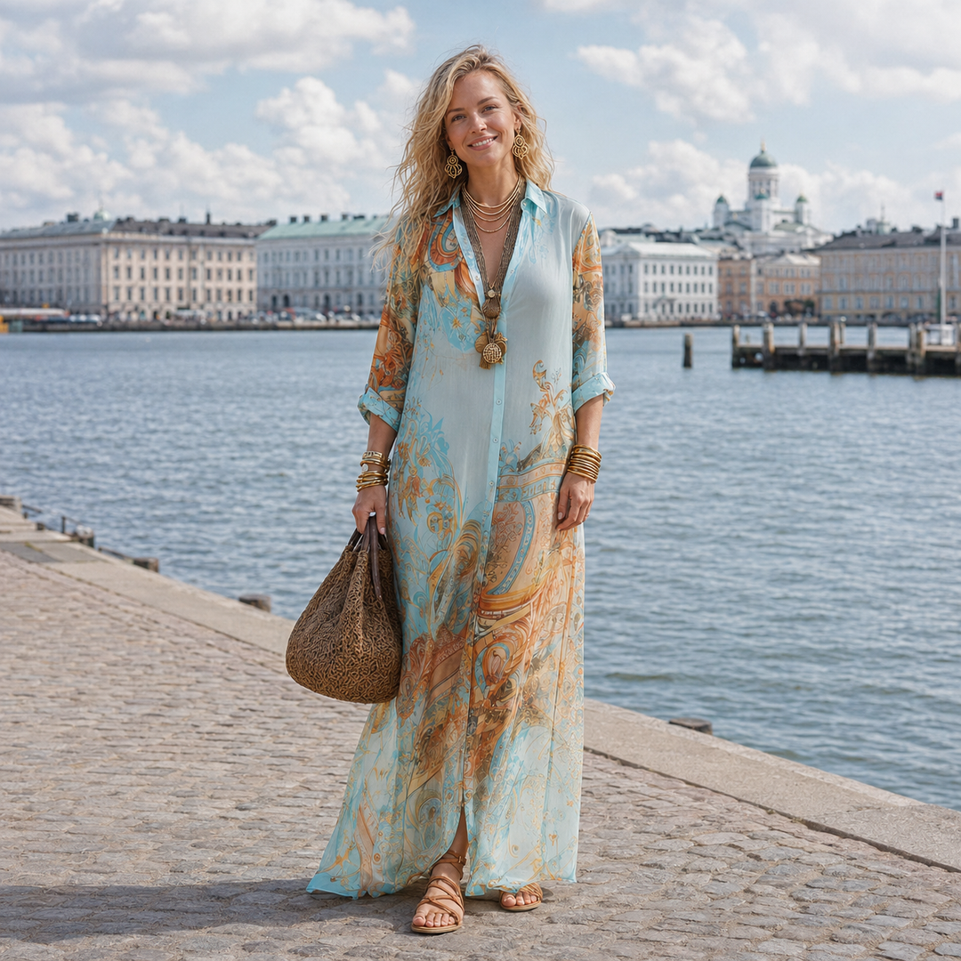 Sini - Mediterranean Shirt Dress