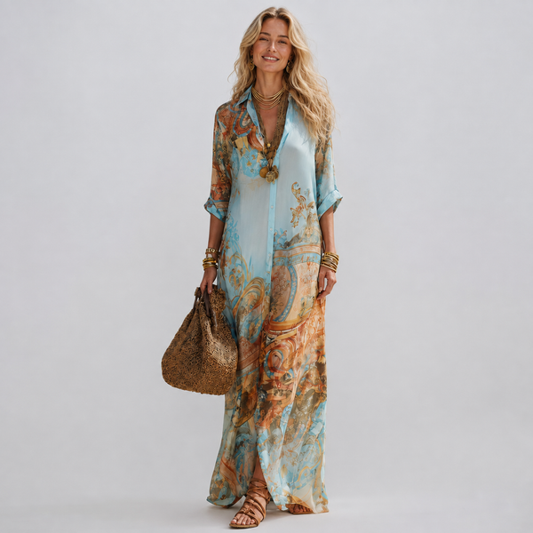 Sini - Mediterranean Shirt Dress