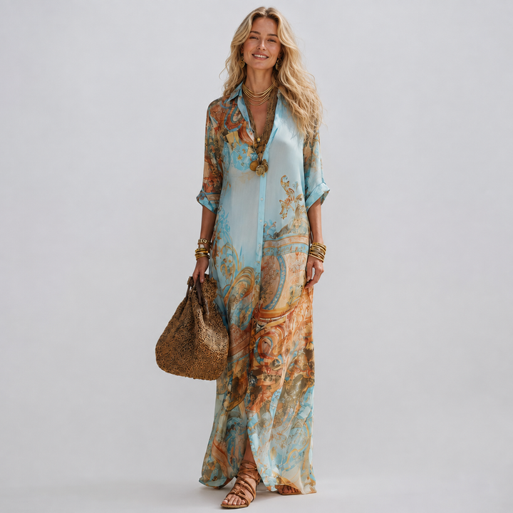 Sini - Mediterranean Maxi Dress