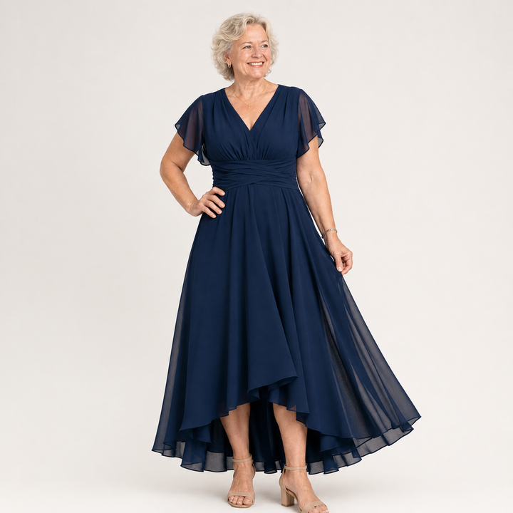 Aino™ | V-Neck A-Line Dress