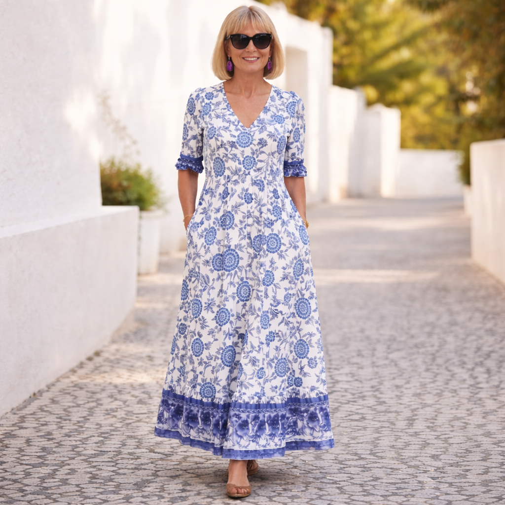 Elly | Elegant Floral Dress with a Relaxing Vibe