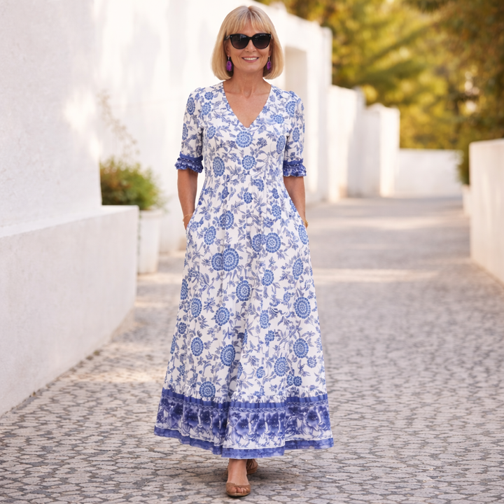 Elly | Elegant Floral Dress with a Relaxing Vibe