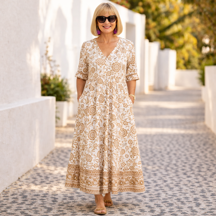 Elly | Elegant Floral Dress with a Relaxing Vibe