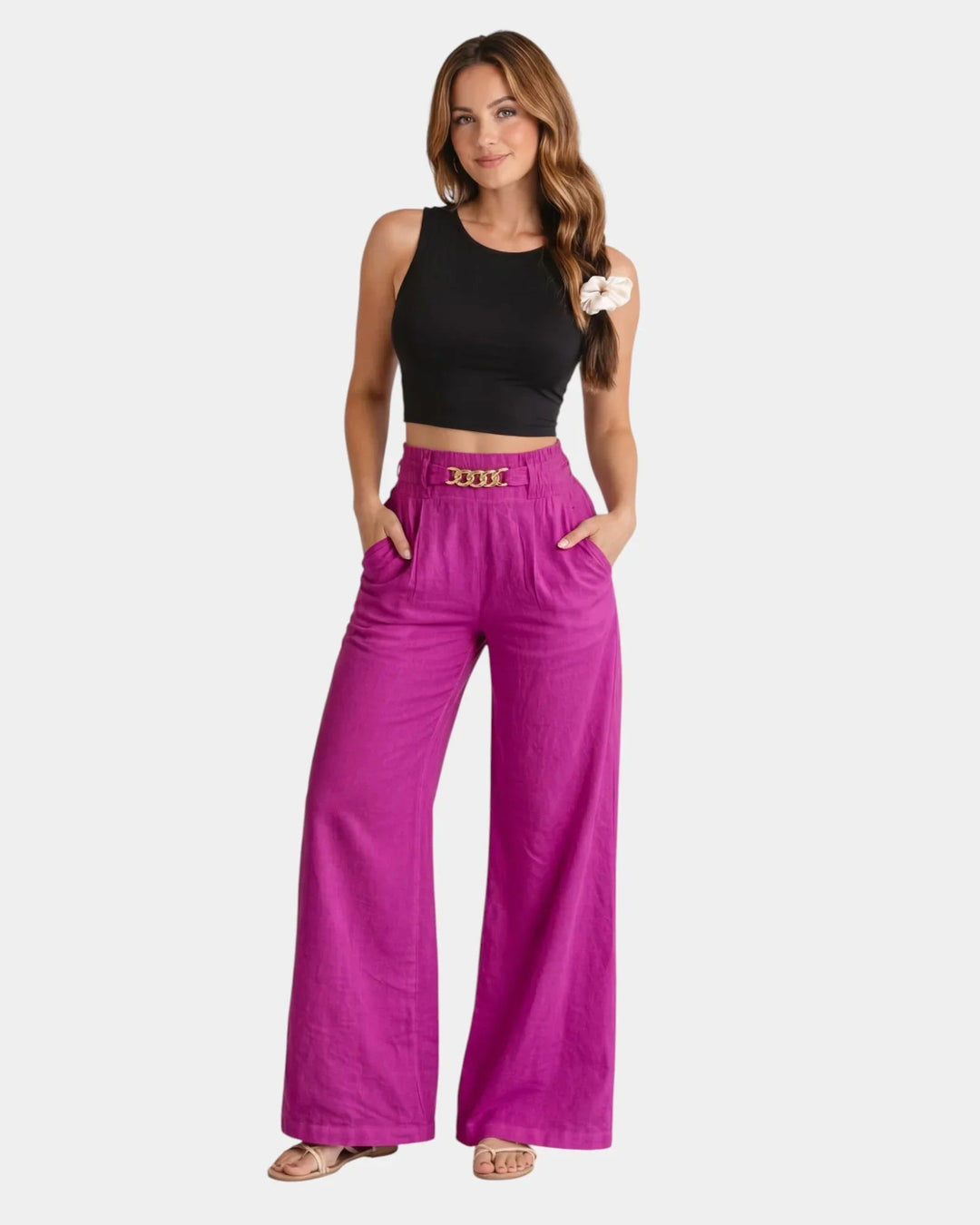 Audrey - Stylish Wide Leg Pants