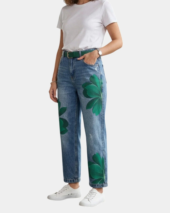 Chérine - Stylish Floral Print Trousers