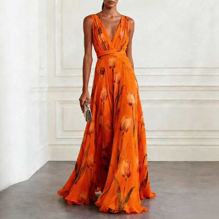 Iris – Elegant Floral Maxi Dress