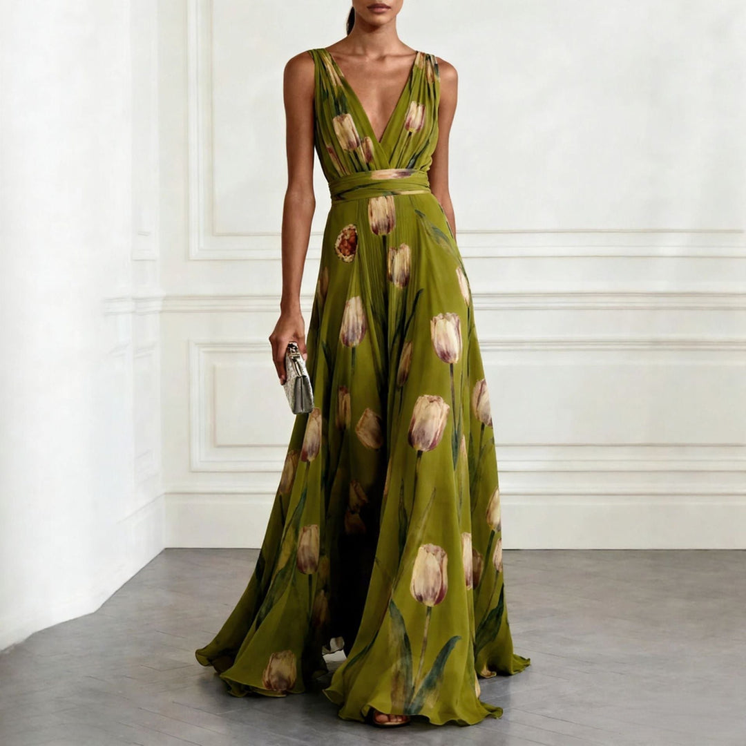 Iris – Elegant Floral Maxi Dress