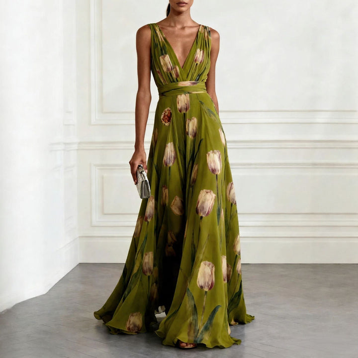 Iris – Elegant Floral Maxi Dress