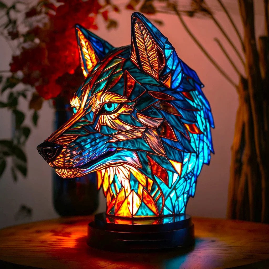 Magic Wolf Shaped Lamp Bo