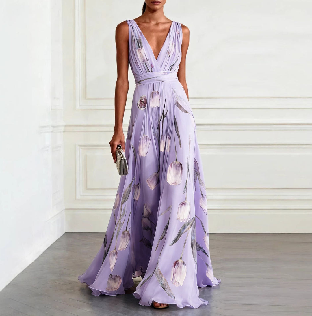 Iris – Elegant Floral Maxi Dress