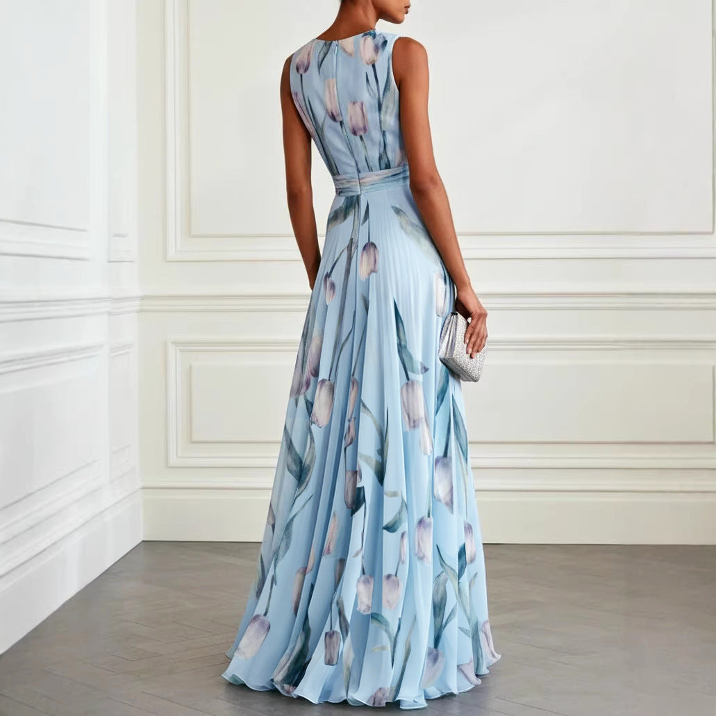 Iris – Elegant Floral Maxi Dress
