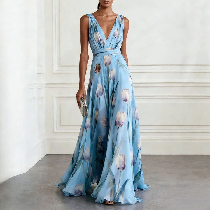 Iris – Elegant Floral Maxi Dress