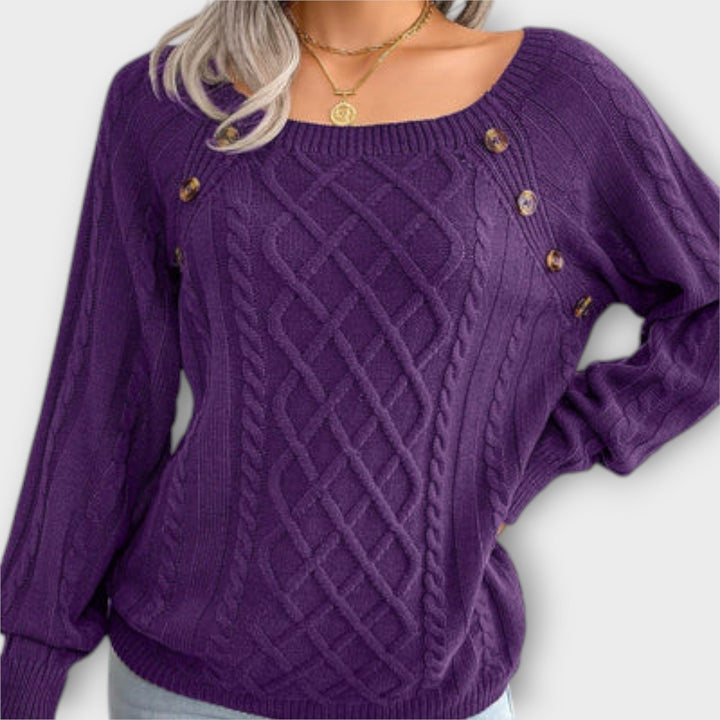 Malia - knitted jacket with buttons